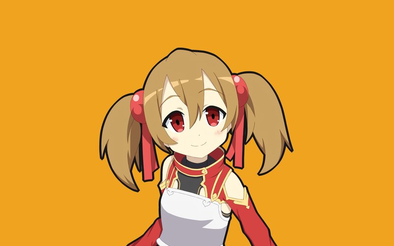 anime girl with red eyes