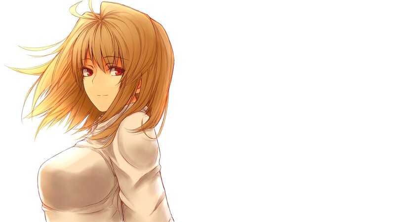 anime girl with red eyes