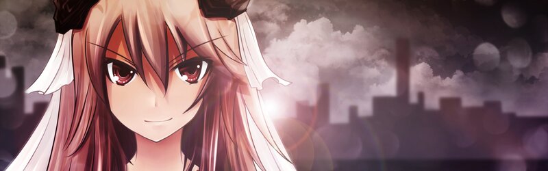 anime girl with red eyes