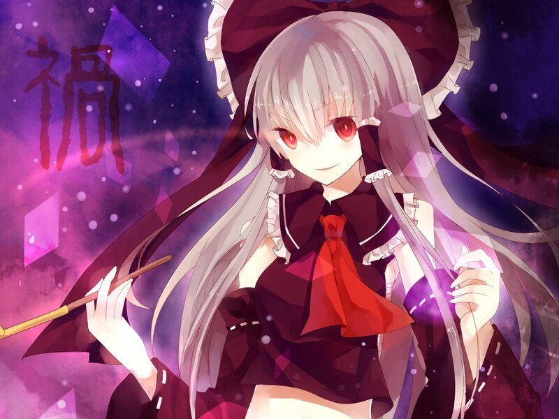 anime girl with red eyes