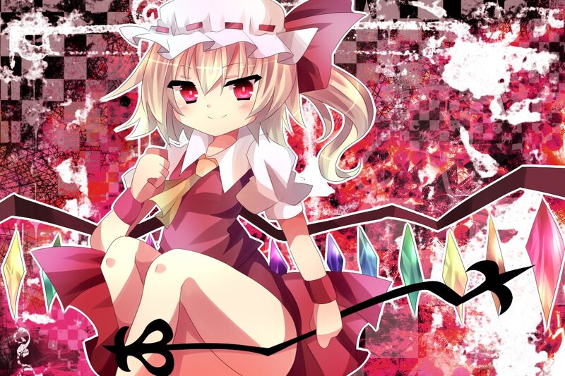 anime girl with red eyes