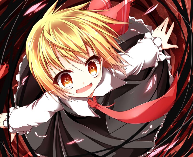 anime girl with red eyes