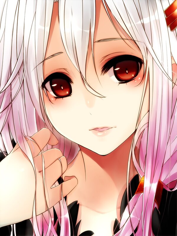 anime girl with red eyes