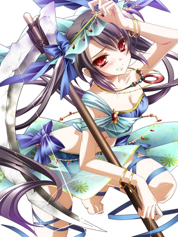 anime girl with red eyes