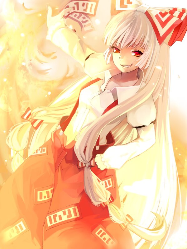 Anime girl with red eyes