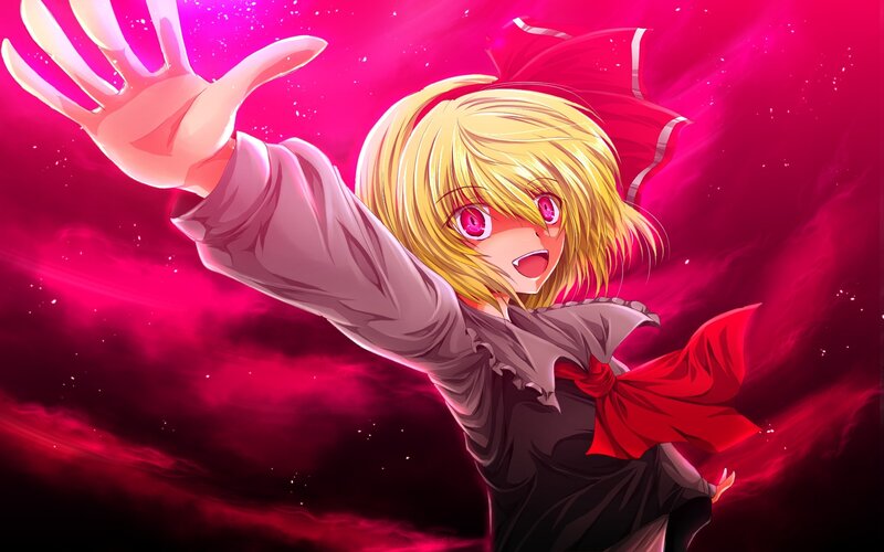anime girl with red eyes