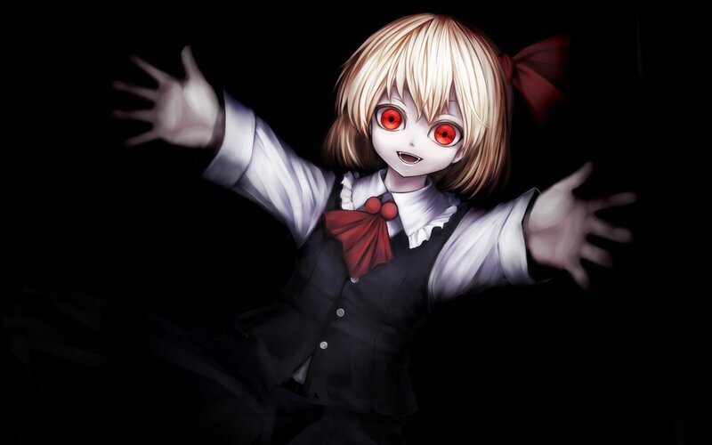 anime girl with red eyes