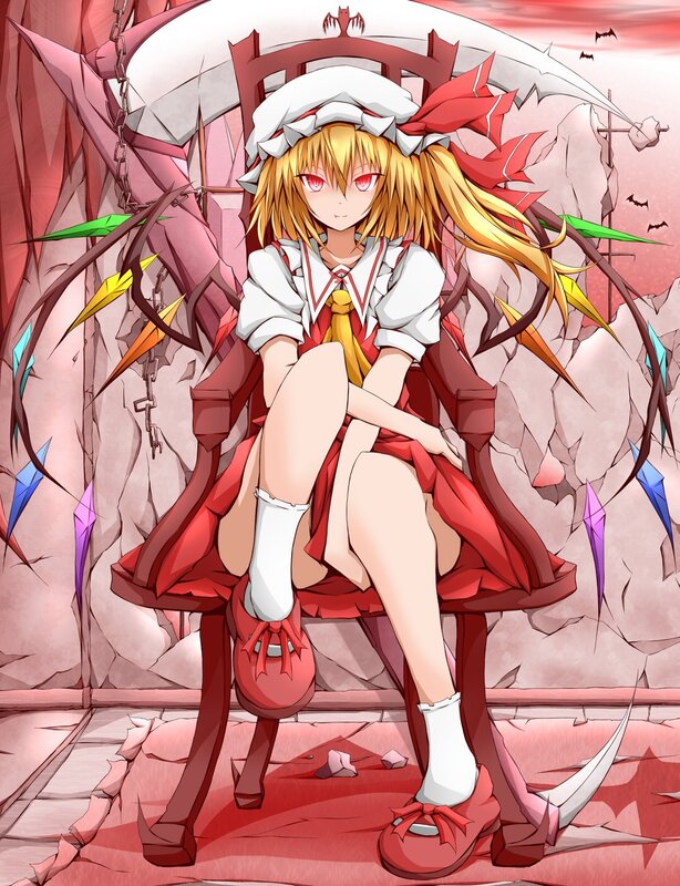 anime girl with red eyes
