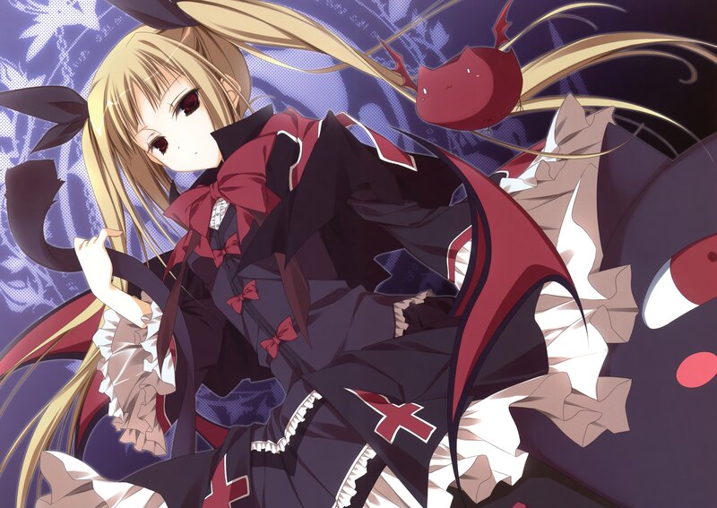 anime girl with red eyes