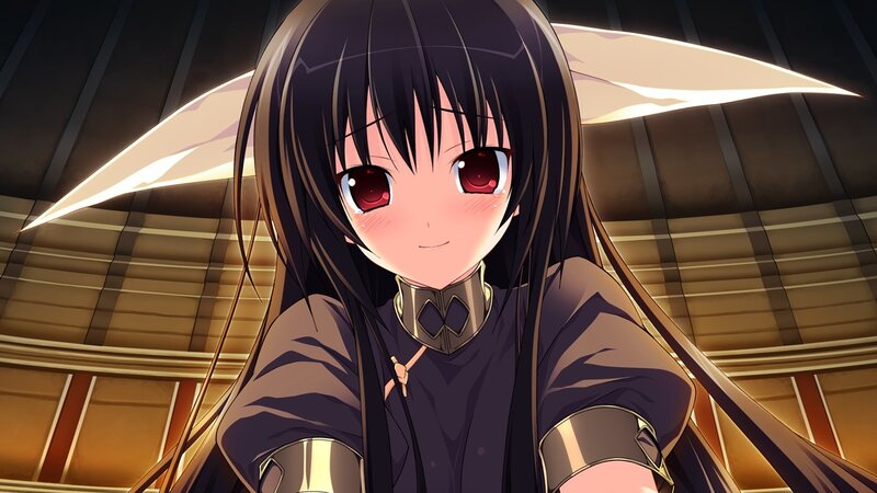 anime girl with red eyes