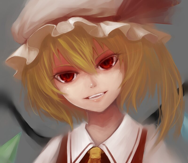 anime girl with red eyes