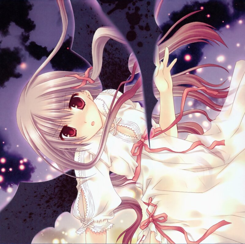 anime girl with red eyes