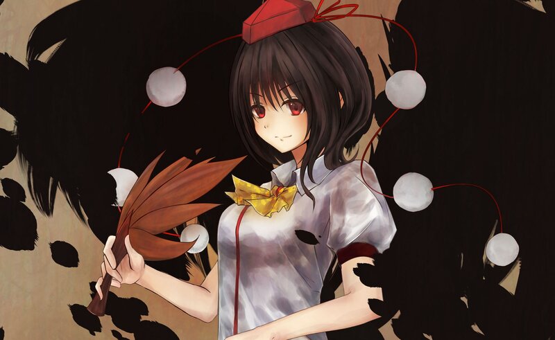 anime girl with red eyes