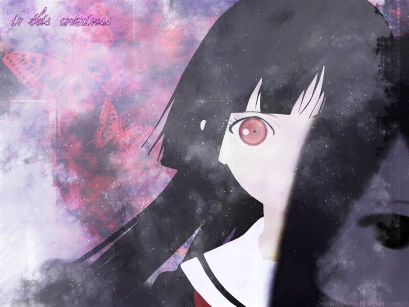 anime girl with red eyes