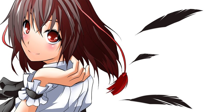 anime girl with red eyes
