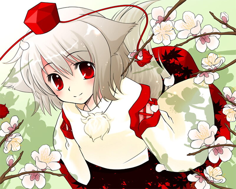 anime girl with red eyes