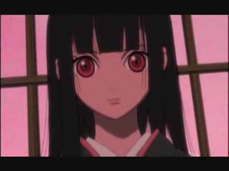anime girl with red eyes