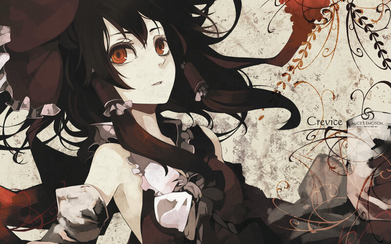 anime girl with red eyes