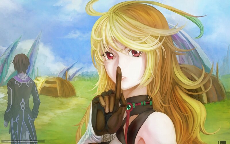 Anime girl with red eyes