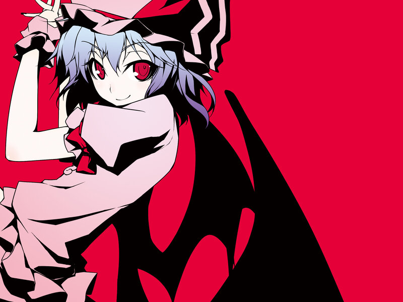 anime girl with red eyes