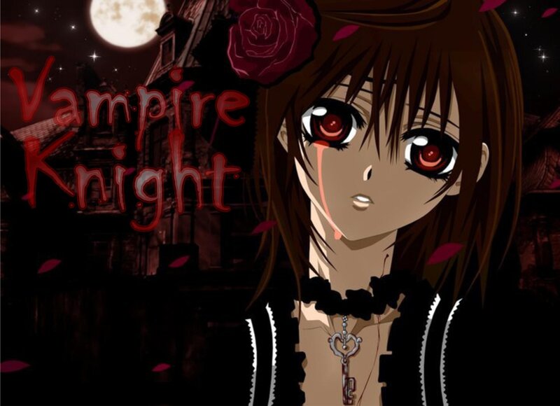 Anime Girl with Red Eyes — Black, Dramatic, Night, Moon