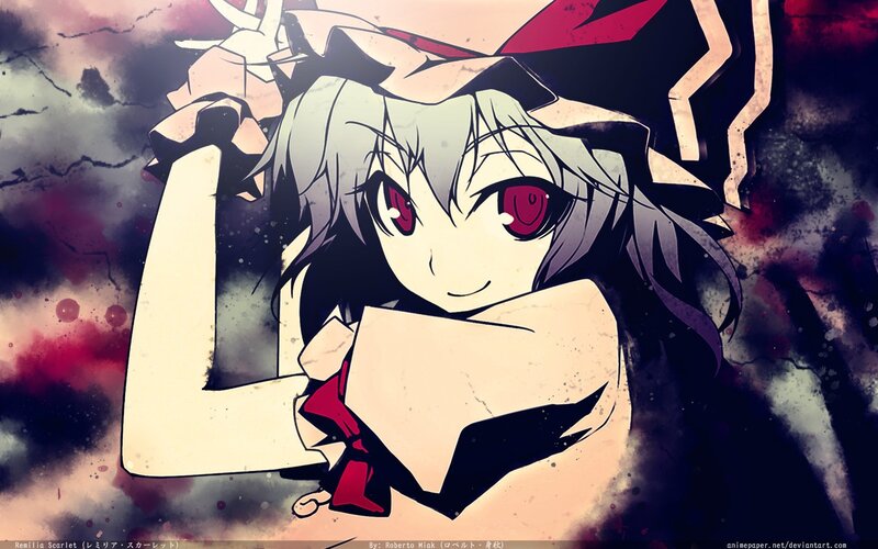 Anime Girl with Red Eyes — Black, Dramatic, Red Eyes