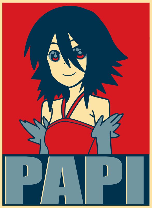 Anime Girl with Red Eyes — Bold