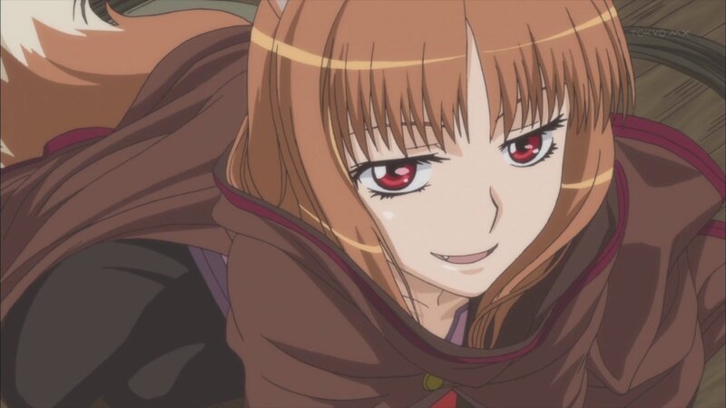Anime Girl with Red Eyes — Brown, Intense