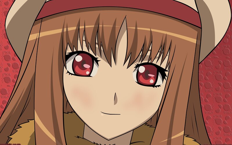 Anime Girl with Red Eyes — Brown, Neutral, Hat