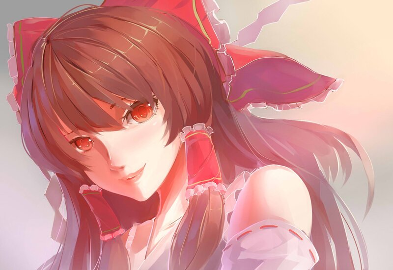 Anime Girl with Red Eyes — Calm, Sunset