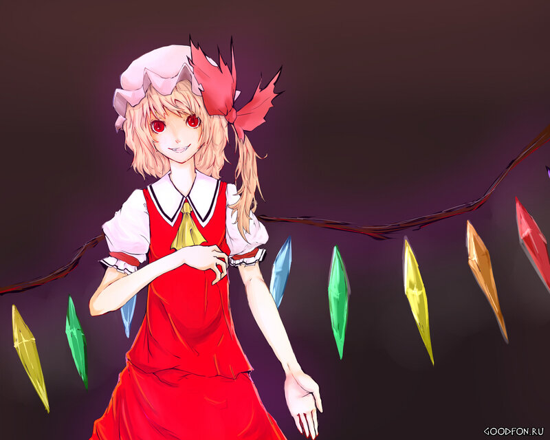 Anime Girl with Red Eyes — Calm