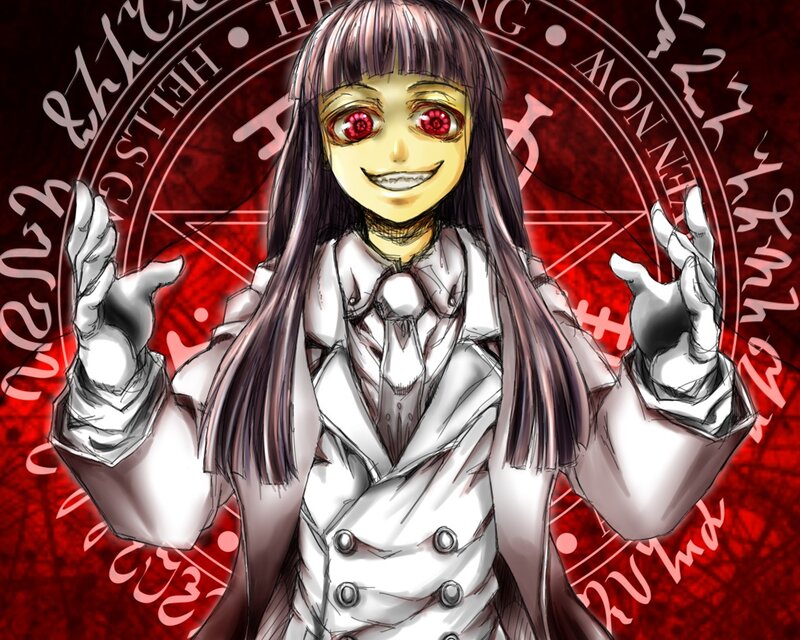 Anime Girl with Red Eyes — Dramatic, Manga, Long Hair