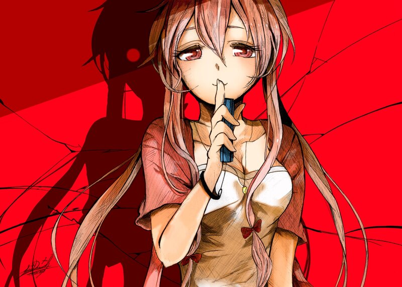 Anime Girl with Red Eyes — Dramatic, Manga, Vape Pen