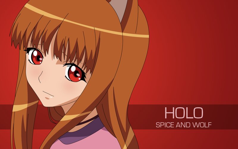 Anime Girl with Red Eyes — Dramatic, Red Background, Text