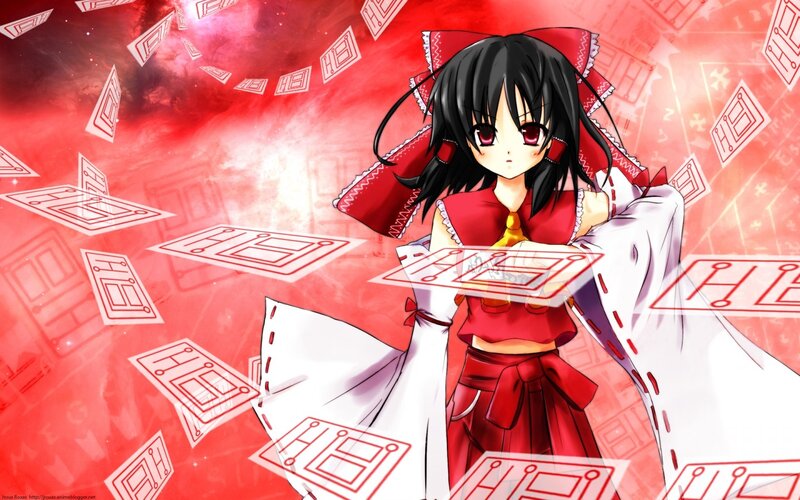 Anime Girl with Red Eyes — Dramatic, Red Dress