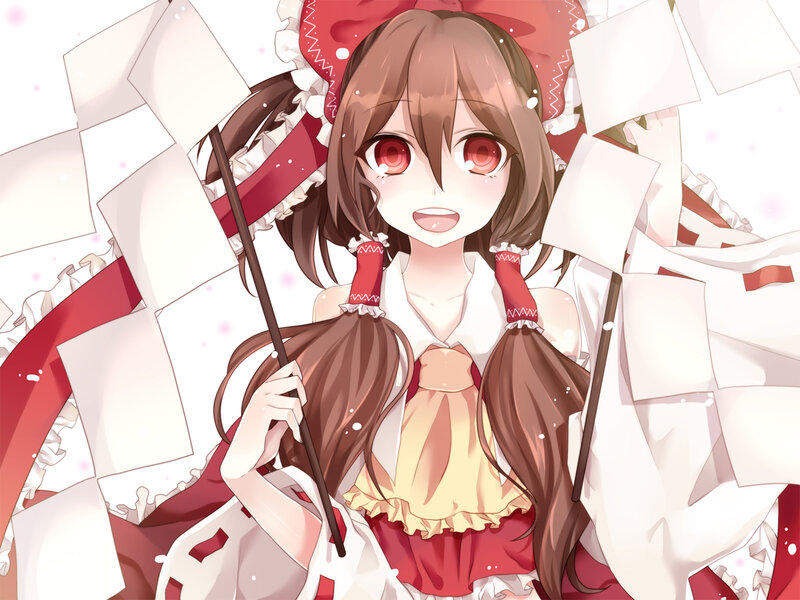Anime Girl with Red Eyes — Playful
