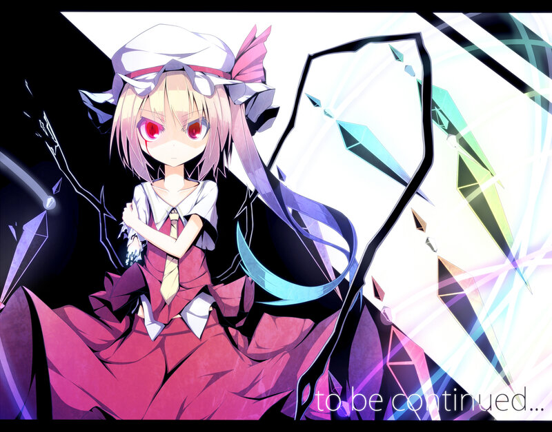 Anime Girl with Red Eyes — Purple, Dramatic, Crystals