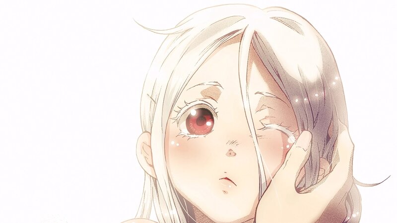 Anime Girl with Red Eyes — White, Emotional, Manga