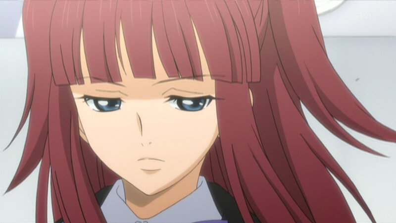 anime girl with red hair