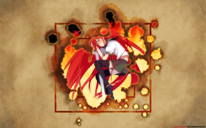 anime girl with red hair