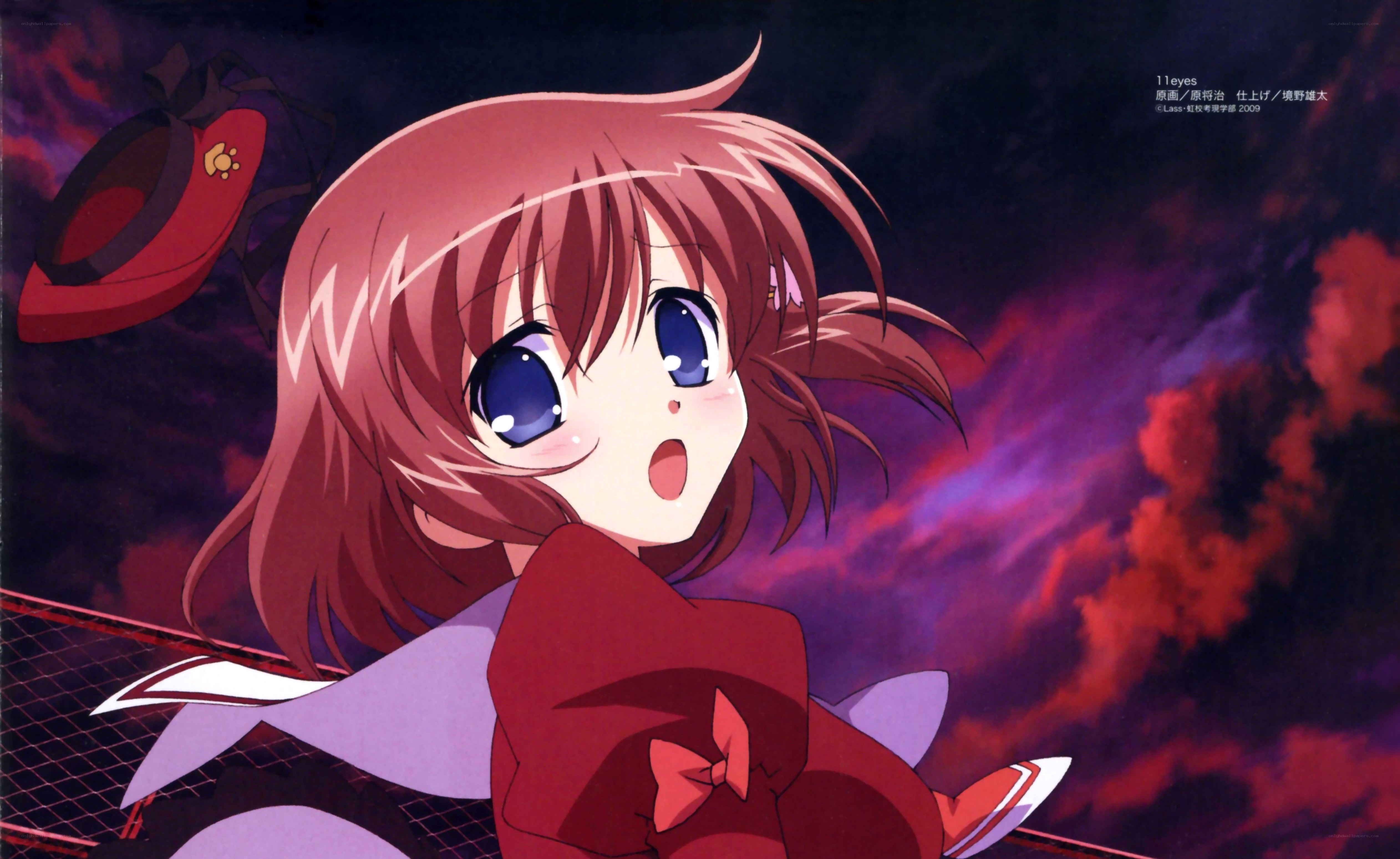 anime girl with red hair