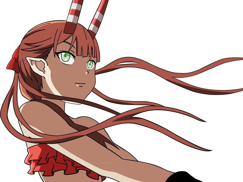 anime girl with red hair