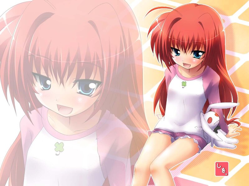 Anime girl with red hair