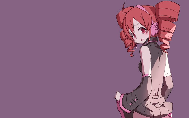 anime girl with red hair