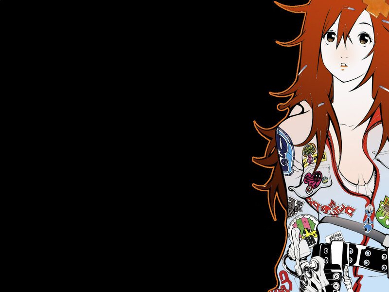 anime girl with red hair