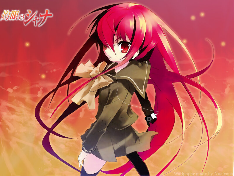 Anime girl with red hair