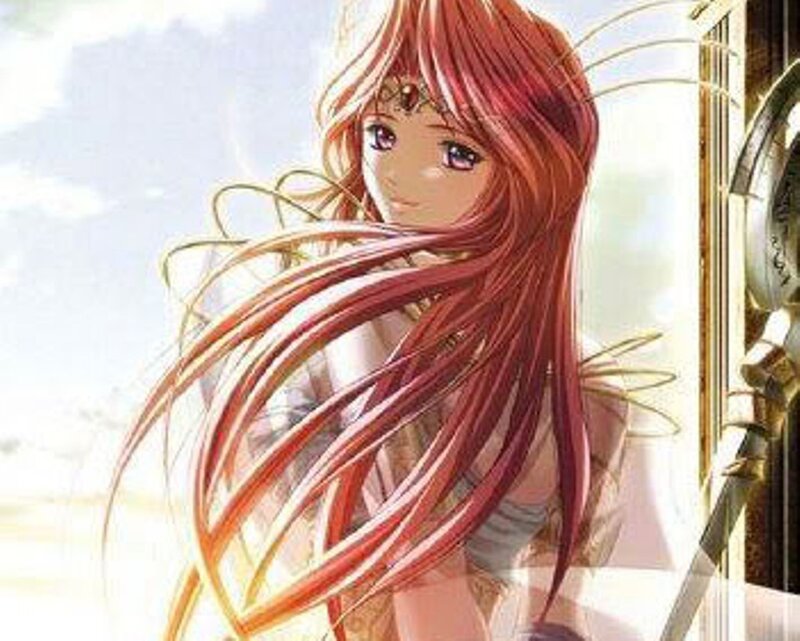 anime girl with red hair
