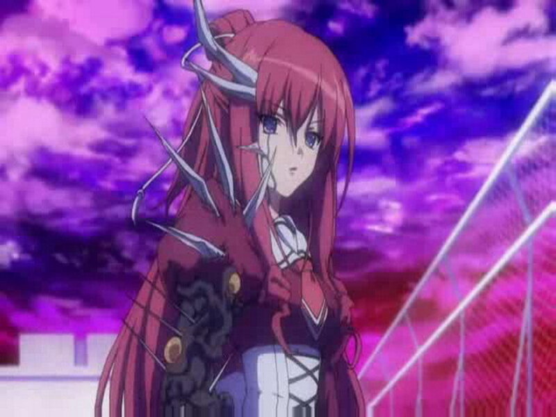 anime girl with red hair