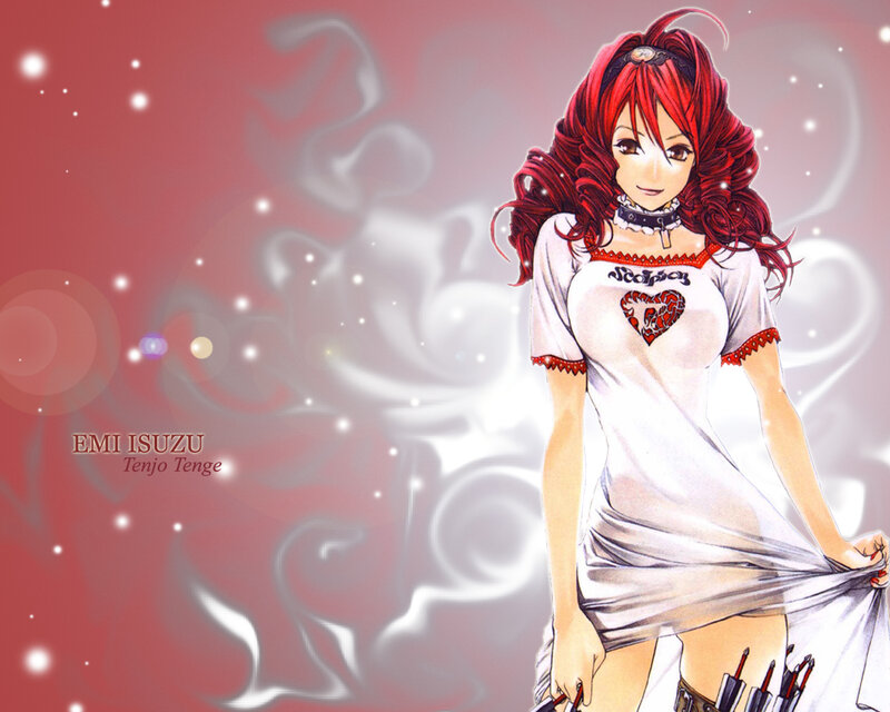 Anime girl with red hair