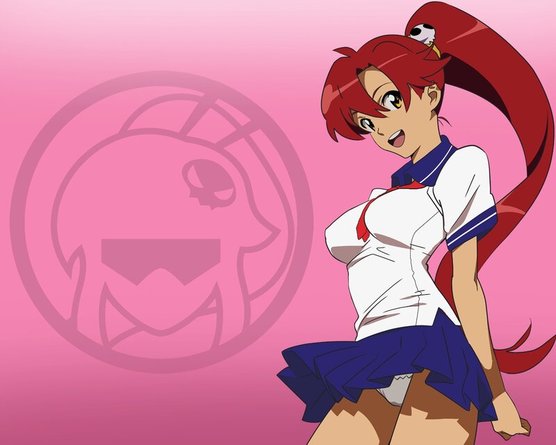 anime girl with red hair